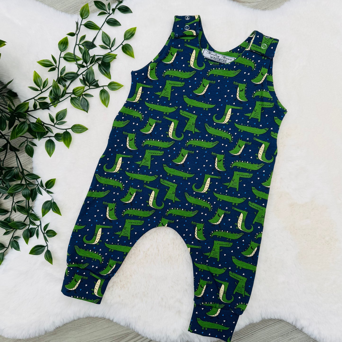 The Navy Croc Romper