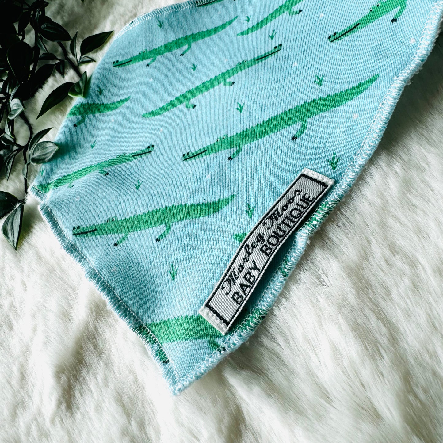 The Crocodile Baby Bib