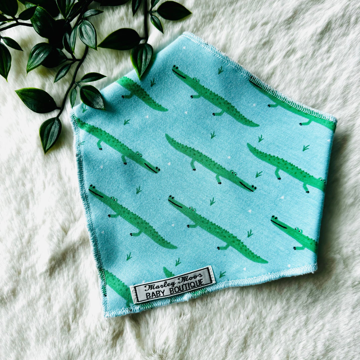 The Crocodile Baby Bib